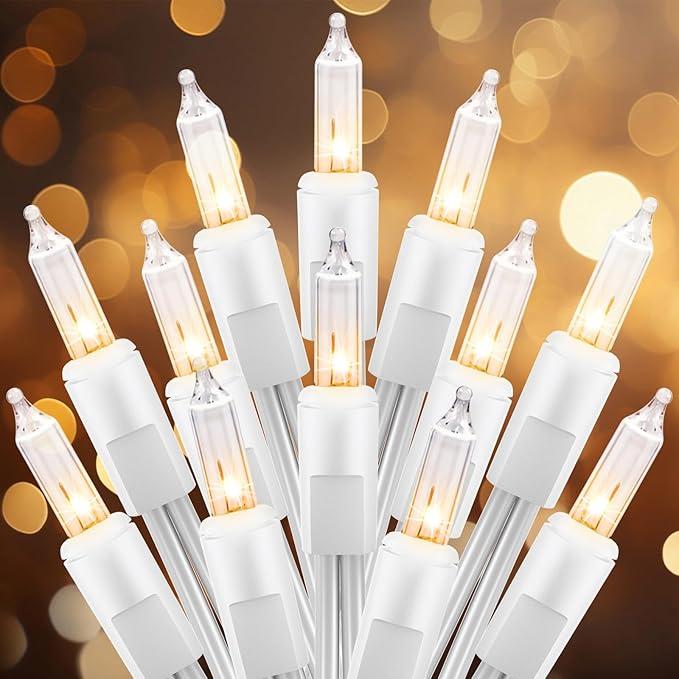 Brightown Easter Decorations Mini String Lights, 50 Count 12 Feet Easter Mini Lights, Waterproof String Light Plug in for Indoor Garland Party Christmas Tree Festival, Pink + Multicolor