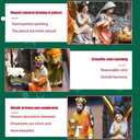 MOOCOCO Christmas Nativity Figurine Set Jesus Manger Scene,Hand Resin Craft Statue,Baby Jesus Holy Family Statue,12 Pc