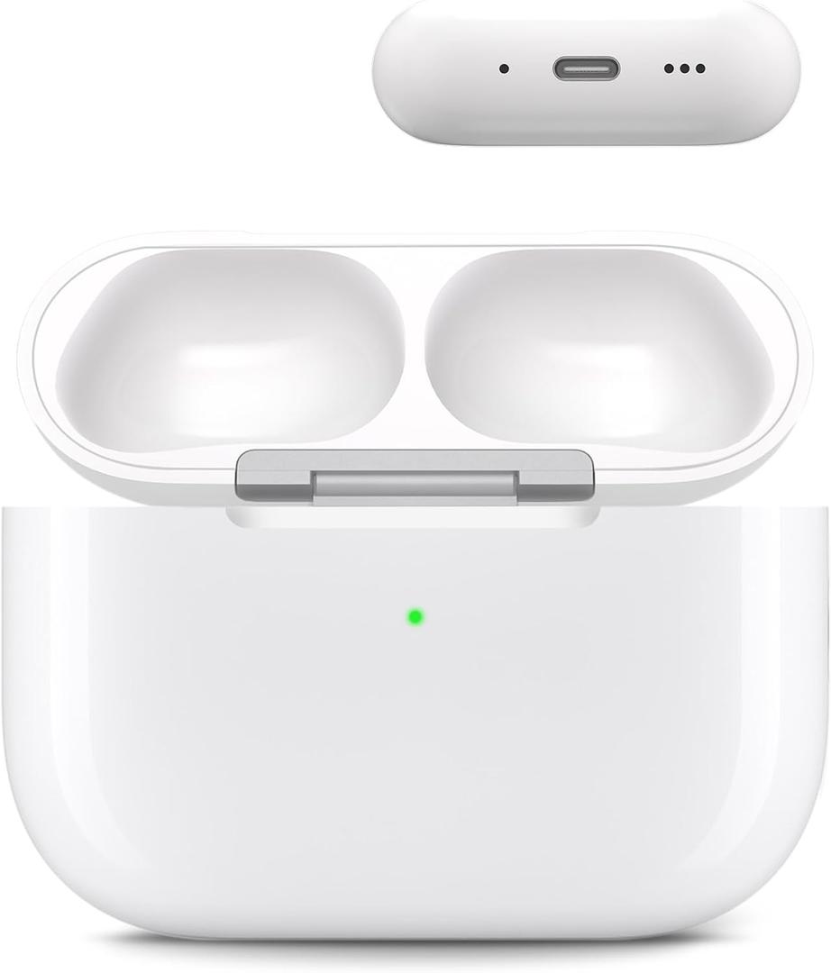 Charging Case Replacement for AirPods Pro 3 - Wireless Charger Case Compatible with Air Pods Pro 3rd Generation with Touch-control Bluetooth Pairing Sync & 450mAh Battery