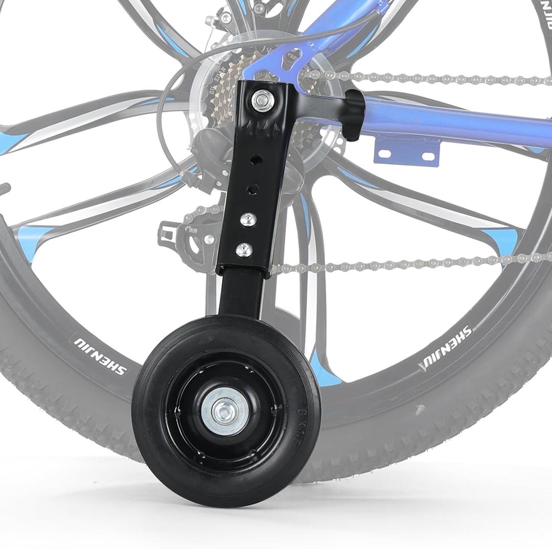 TAYIZOO Heavy-Duty Bike Training Wheels for 22-26 Inch Bicycles - 300LB Capacity Adjustable Stabilizers with Thickened High-Carbon Steel & Durable Rubber Wheels