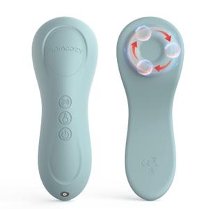 Momcozy Rolling Lactation Massager with Heat, 3-in-1 Real-Like Massage for Relieve Clogged Ducts, Breast Massager Warming for Breastfeeding, Improve Milk Flow, Blue-Green