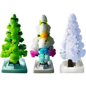 DIY Xmas Ornaments, Magical Growing Crystal Christmas Paper Tree Christmas Tree Opens Snowflake Paper Tree Decoration DIY Xmas Ornaments (A)