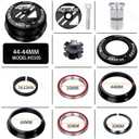BUCKLOS 1-1/8 Bike Headset MTB Threadless 34 44 44-50.6 44-55 44-56 41.8-52mm, Straight Tapered Tube Mountain Bikes Road Bicycle Double Sealed Bearings Headsets, for Frame Fork Expander Plug Star Nut