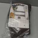 YoungsTex Brown Linen Curtains 36 Inch Length, Short Light Filtering Drapes with Bronze Grommet Privacy for Kitchen Cafe Bathroom Window, 42 x 36 Inch, 2 Panels