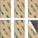 Strong Flexible Magnetic Tape,Rustproof SmFeN Heavy Duty Magnetic Strip with 3M Adhesive Backing, Magnet Strips Knife Tool Holder for Wall Organized(100 x 50 x 1 mm, 6Pack)