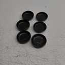 roro Handmade Small Ceramic Sauce | Butter Bowls, Round Shape, 3-Inch Diameter, Semi-Matte Black Finish, Set of 6