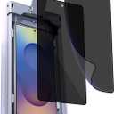 2 Pack for Samsung Galaxy S25 Ultra Privacy Screen Protector, Anti-Spy PET Film, Fingerprint ID Support [Auto Alignment Carbin] [Dust Removal]