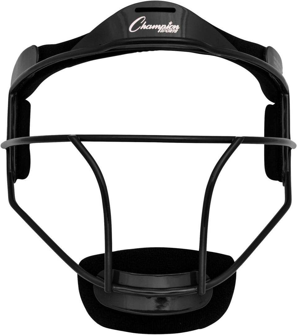Champion Sports Softball Fielders Face Mask (Youth, Black)