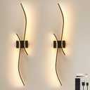 12000mAh Battery Operated Wall Sconces Set of 2,3CCT Wireless Wall Lights, Battery Powered, 39in