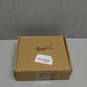 Dingion 4 Pcs Mini Christmas Wreath 8.6 Inch Small Norfolk Wreaths for Kitchen Cabinets Vintage Mini Wreath with Wood Bead Bell Rustic for Xmas Front Door Window Chair Farmhouse Decor