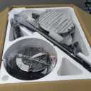 Ohniyou Ceiling Fans with Lights, 52'' Low Profile Ceiling Fan with Light and Remote/APP Control, Modern Flush Mount Ceiling Fan for Indoor Bedroom Living Room, Dimmable, Qiuet DC Motor, Black