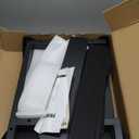 YAOHUOO 2Tier Desktop Printer Stand with Fabric Drawer, Prtiner Table with Storage Shelf, Desk Organizer for Home Office,3D Printer,Fax Machine,Scanner, 17.3"x11.8" Black