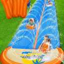 Spring Water, Slip and Water Slide for Kids and Adults, Extra Long Heavy Duty Lawn Water Slides with Sprinklers, 2 Lane Slip Splash Slide with Inflatable Bodyboards, Summer Outdoor Backyard Toys