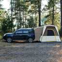 TIMBER RIDGE 5 Person SUV Tent with Movie Screen Weather Resistant Portable for Car SUV Van Camping, Includes Rainfly and Storage Bag, 10' W X 8' L X 7.1' H Khaki