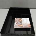 Silverware Organizer, Expandable Kitchen Drawer Organizer, Adjustable Cutlery Organizer, Forks, Knifes, Multipurpose Storage Divider(7-9 Slots), Large, Black