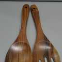 Muso Wood Acacia Salad Servers, 12-inch Wooden Salad Tongs for Serving Salad Mixes, Set of 2 (Acacia salad servers)