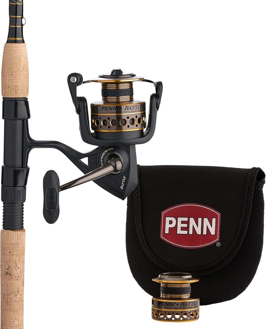 Penn Battle Spinning Reel and Fishing Rod Combo (4000 - 7' - Medium - 1pc)