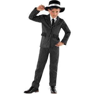 Fun Shack Boys Gangster Costume, Gangster Costume Kids, Boys 1920s Costumes, Book Characters Costumes for Kids (Small)