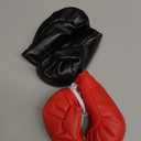 Zhanmai 2 Pairs Mini Boxing Gloves for Car Mirror Miniature Punching Gloves Boxing Party Favors Holiday Christmas Ornament Hanging Decoration for Home Car Accessories Bag Keychain(Black, Red)