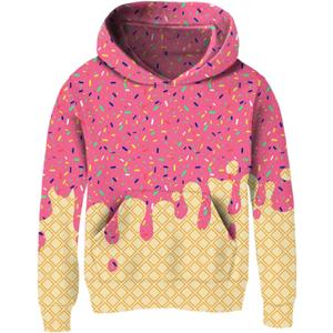 Ahegao Boys Hoodies 6-16 Years Boy Cool Sweatshirts for Kid 3D Prints Pullover 