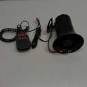 Wired Alarm Siren Horn, Car Siren Horn, 100W 12V 7 Sounds Car Truck Speaker Loud Siren Horn 105dB with MIC