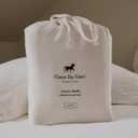 Queen Muslin Duvet Cover Set - 4-Layer 100% Cotton Gauze, Breathable Lightweight Comforter Cover with No-Tie Channel + 2 Pillow Shams, Italian Cream, 92" x 88"