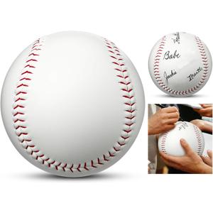 22 Inch Oversized Signature Baseball Thank You Gifts for Autographs PVC Cork Core Display Ball Best Coach Team Appreciation Gift End of Season Keepsake