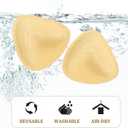 3 x Sticky Bras Push Up Invisible Adhesive Bra, Reusable Silicone Backless Strapless Bra with Nipple Covers (Beige, M)