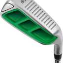 MAZEL Golf Pitching & Chipper Wedge, Right Handed, 55 Degree for Men & Women, Stainless Steel (Green Head)