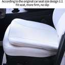 1 PackSeat Cushion for Tesla Model Y 3 S X Strong Support Hip Pain Relief for Driving Fits Most Car Seat Office Chair Home Use Washable Easy, White