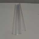 AmazerBath 5 PCS Shower Door Side Seal Strip -15.75 Inches x 5, 5 Sections Segmented Shower Installation Kit, Frameless Glass Door Seal Strip - Suitable for 1/4 Inch Glass