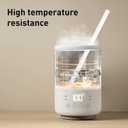 7 x 3 Pack 12" Replacement Straws, Compatible with Stanley Cup 40 ozReusable Straw with Straw Brush for Stanley Cup Accessories, for Stanley StrawsFood Grade & BPA Free(Translucent White)