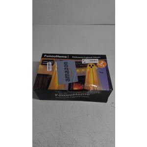 Halloween Decorations Outdoor Indoor-2 Packs Light Up Ghost-Lighted Spooky Ghost Decor with LED String Lights for Home Outside Porch Garden Yard Lawn Party Decorations