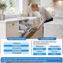 W10426979 24" Dishwasher Mounting Bracket Kit with Column Level and Screws for Granite and Quartz Countertops, Compatible with Whirlpool KitchenAid Maytag, Replaces 8269145 AH3632890 EA3632890