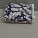 DriftAway Mason Thermal Blackout Grommet Window Curtains Geometric Trellis Pattern 2 Panels Each 52 Inch by 96 Inch Navy