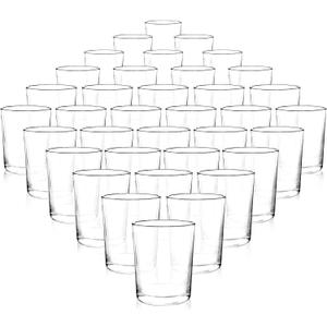Set of 36 Clear Tealight Candle Holders, Glass Votive Candle Holders Bulk, Floating Candle Holder for Table Centerpieces, Wedding Propose Party Home Decor