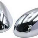 ABS Chrome Tape-on Side Mirror Covers Compatible with 2002-2006 Mi ni Cooper S 2004 2005 2003