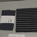 Yiclick Exfoliating Body Scrubber, Back Scrubber for Shower Bath, Japanese Scrub Wash Cloth, Exfoliating Washcloth Towel for Men Women, Body Exfoliator Loofah Luffa Sponge Net Rag Back Washer (Black)