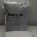 Bedsure King Size Comforter Set - 7 Pieces Reversible Grey Bedding, King Size Bed Set for All Seasons, Bed in a Bag with Down Alternative Comforter, Sheets, Pillowcases & Shams