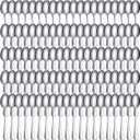 100 Pcs Demitasse Espresso Spoons Stainless Steel Bulk, 4.33'' Small Mini Coffee Tasting Dessert Spoons for Kitchen Dessert, Tea, Appetizer, 1.18'' Wide(Classic Style,Silver)