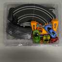 Slot Car Race Track Sets, Race Tracks for Kids Ages 4-8 | 1:64 Scale Cars, Race Car with 4 High Speed Cars, Electric Slot Car Race Track Sets, Remote Control Car