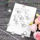 Sureio 50 Pcs Christmas Employee Coworkers Appreciation Gifts Inspirational Christmas Keychain Bulk Thank You Gift Keychains with Hook Clip for Coworkers Teacher Staff Team