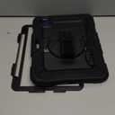 SEYMAC stock Case for iPad Air 5th/4th Generation/Pro 11 (4th/3rd/2nd) with Screen Protector Pen Holder, 360° Rotate Hand Strap/Stand Case for iPad Air 5th/4th Gen 10.9''/ Pro 11'' (Black)