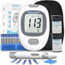 Glucose Monitor Kit, Diabetes Testing Kit, Blood Glucose Meter, 100 Glucometer Strips, 100 Lancets, Test Strips Blood Sugar Meter Glucometer