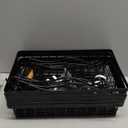 SAYZH Fruit Basket Kitchen Pantry Organizers and Storage - 5 Tier Stackable Metal Wire Basket Stand for Fruit Vegetable Snacks Jars Bins Containers Organization, Black