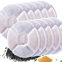 OPISICEN 12 Pcs Cat Fountain Filters Replacement Compatible with VEKEN 95oz/2.8L, 67oz/2L, 135oz/4L Pet Fountain