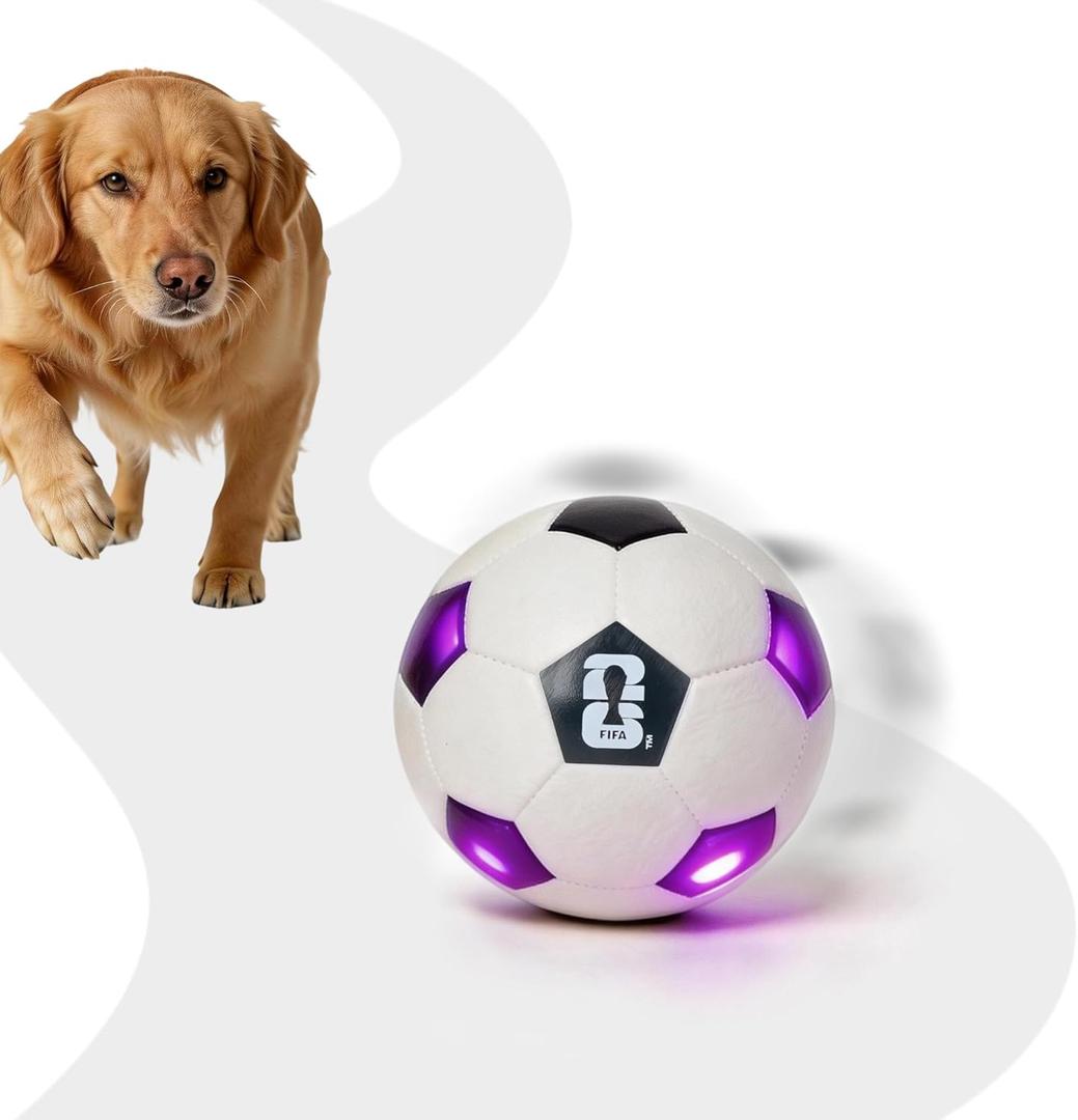 Official FIFA World Cup - Interactive Dog Toys, Smart Dog Ball, Automatic Moving and Rolling Ball Toys for Small Medium Large Dogs, Motion-Activated and USB Rechargeable