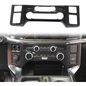 Carbon Fiber Central Control Panel Cover Tirm for Ford F150 2021+(A/C Air Conditioning)