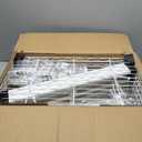 Ulif E1 Heavy Duty Closet Garment Rack, 6 Tiers Adjustable Metal Freestanding Expandable Clothing Storage with 4 Hanger Rods, Easy to Assemble Wardrobe, 71.4" H x (70" - 88.2") L x 14" D, White