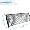 Car Rear Cargo Net, Adjustable Elastic Storage Organizer Net, Trunk Cargo Storage Net, Universal Fit for Car, Vehicle, SUV (35.4"x15.8")
